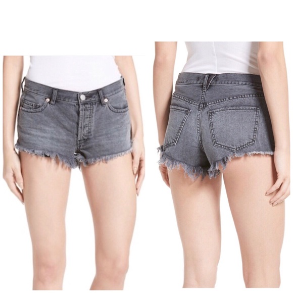free people button fly shorts